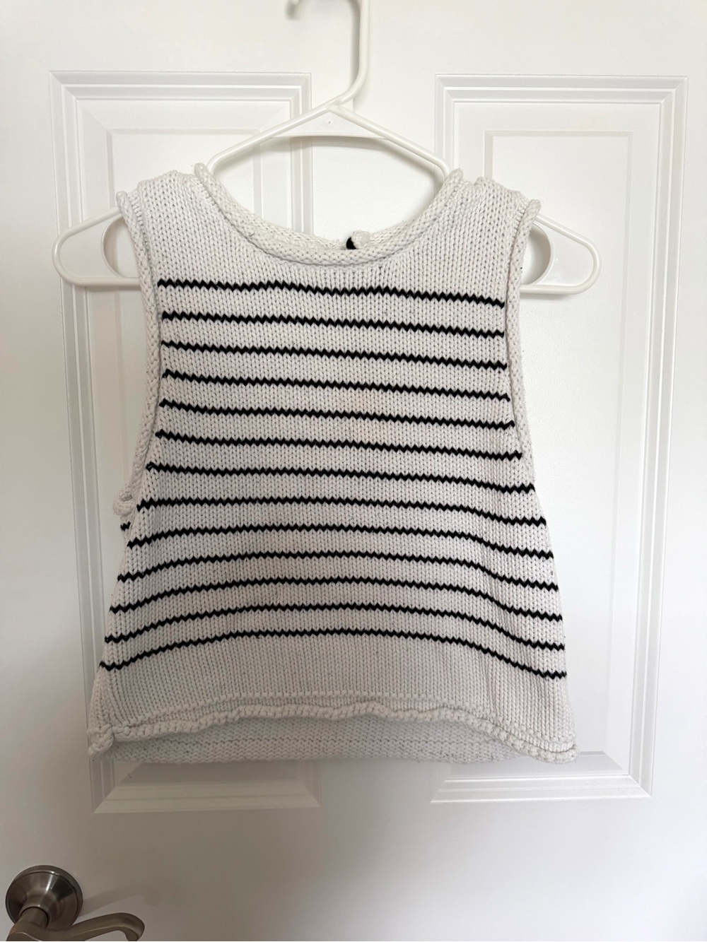Striped Knit Tank Top | Size Medium